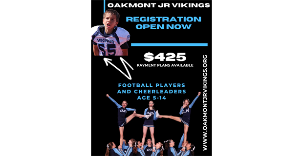 Register For football and cheer today!